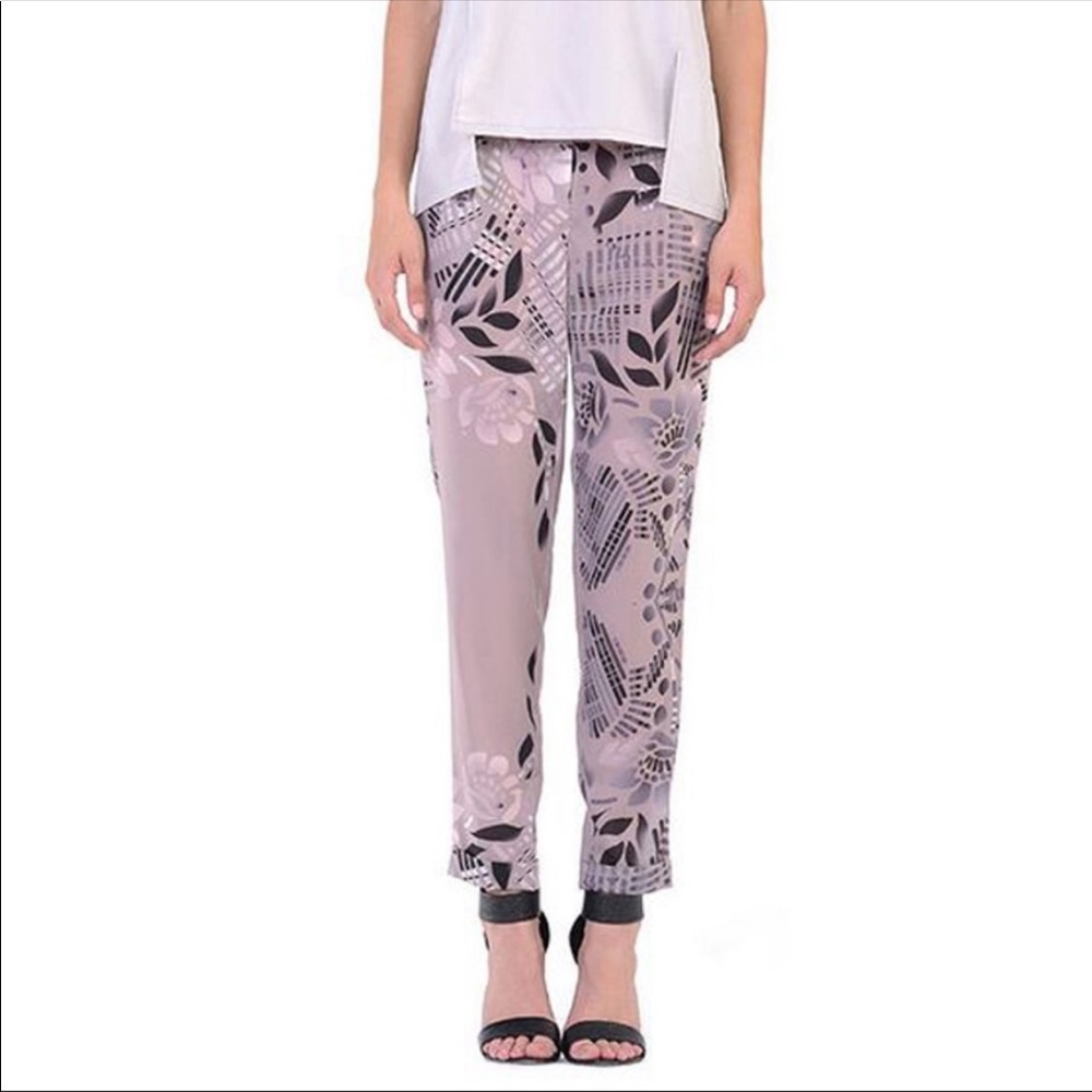 STELLA & JAMIE EVE Print Sheer pants Large
